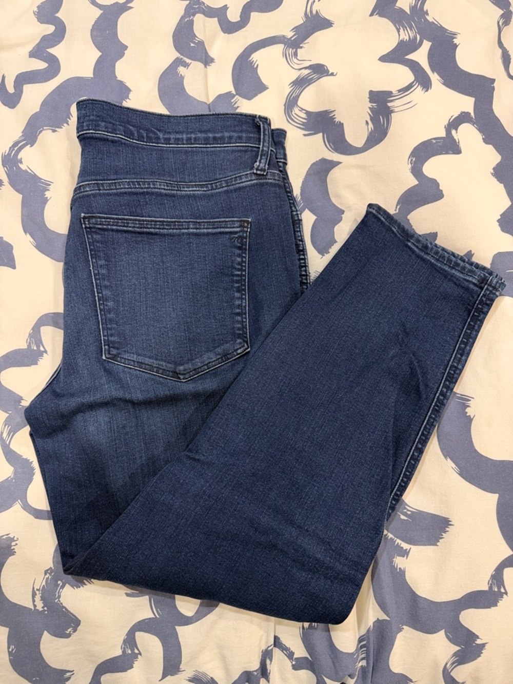 Madewell Mid-Rise Stovepipe Women's Dark Blue Denim Jeans
